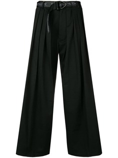 Sankuanz pleated wide-leg trousers