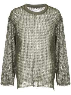 Song For The Mute mesh detail sweater