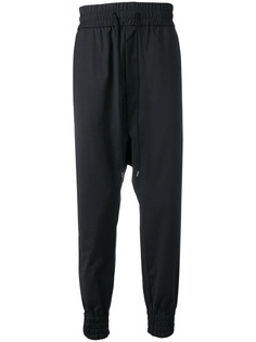 Odeur dropped crotch track pants
