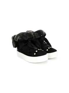 Elisabetta Franchi fur lined sneakers