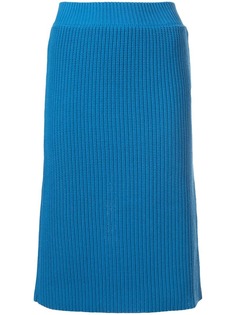 Calvin Klein 205W39nyc трикотажная юбка в рубчик