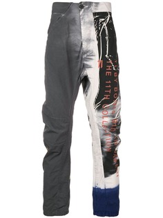 11 By Boris Bidjan Saberi брюки с заниженной посадкой