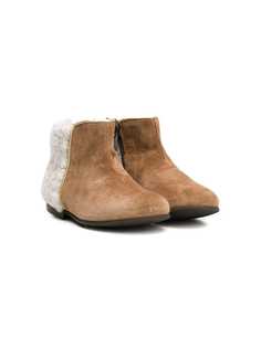 Pèpè contrast panel ankle boots