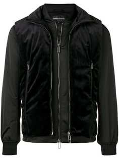 Emporio Armani куртка с бархатным жилетом