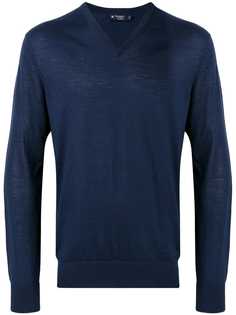 Hackett свитер тонкой вязки с V-образным вырезом
