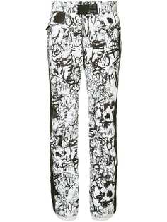 Kru брюки с принтом