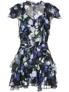 Marissa Webb полупрозрачное платье с цветочным принтом