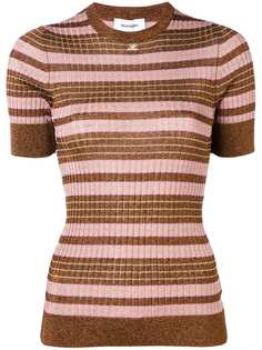 Courrèges трикотажный топ в полоску