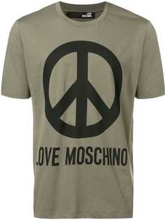 Love Moschino Peace printed T-shirt