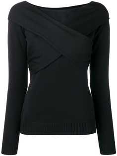 Dondup трикотажный топ с перекрещивающимися деталями