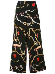 Vivetta укороченные брюки с принтом