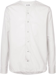 Jil Sander рубашка с V-образным вырезом