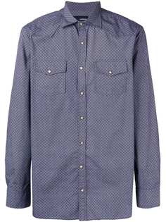 Lardini рубашка с цветочным принтом