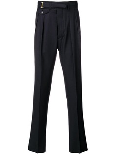 Lardini брюки прямого кроя со складками