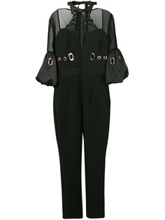 Self-Portrait комбинезон с вырезом-петлей халтер с люверсами