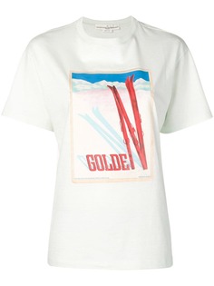 Golden Goose Deluxe Brand футболка с лыжами и логотипом