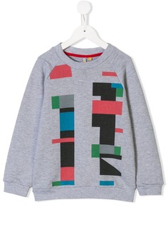 #Mumofsix geometric graphic print sweater