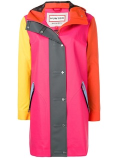 Hunter пальто в стиле колор-блок