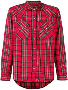 Paura клетчатая свободная рубашка