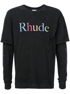 Rhude футболка с логотипом