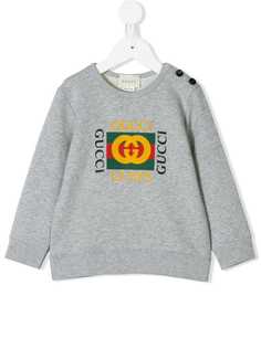Gucci Kids толстовка с винтажным логотипом