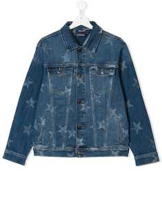 Tommy Hilfiger Junior джинсовая куртка с принтом со звездами
