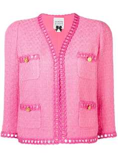 Edward Achour Paris укороченный твидовый пиджак