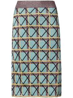 Alexa Chung юбка-карандаш с геометрическим узором