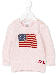 Ralph Lauren Kids вязаный свитер с логотипом