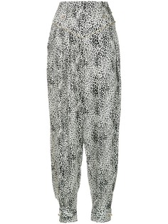 Alessandra Rich брюки с анималистическим узором