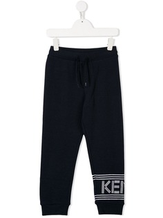 Kenzo Kids спортивные брюки с принтом логотипа