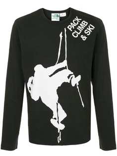 Junya Watanabe MAN футболка с графическим принтом скалолаза