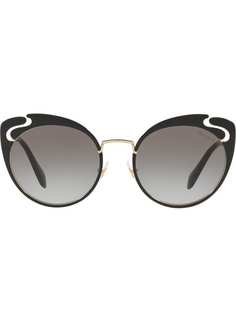 Miu Miu Eyewear солнцезащитные очки Noir
