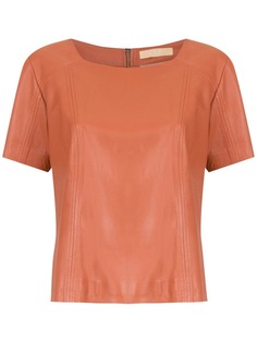 Clé leather Eliot blouse