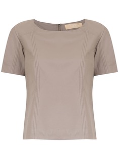 Clé leather Eliot blouse