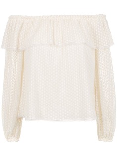 Nk Collection embroidered off the shoulder blouse