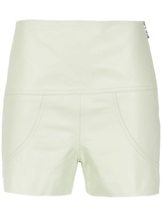 Clé leather high waist shorts