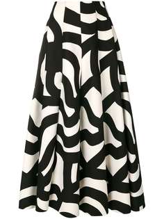 Junya Watanabe юбка с геометрическим принтом
