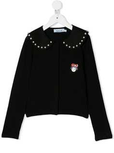 Mi Mi Sol pearl-embellished jardigan