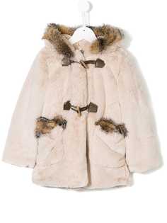 Lapin House hooded duffle coat