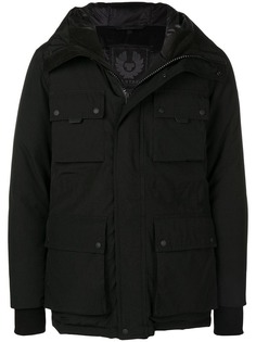 Belstaff пуховик с карманами-карго и капюшоном