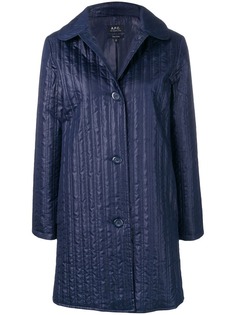 A.P.C. однобортный удлиненный пиджак