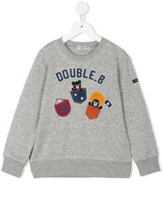 Miki House appliquéd sweatshirt
