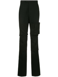 Raf Simons асимметричные прямые брюки