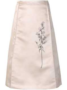Bottega Veneta юбка Chinoise с цветочным декором