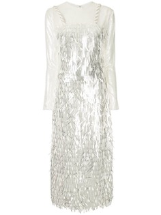 Sandra Mansour вечернее платье с декором