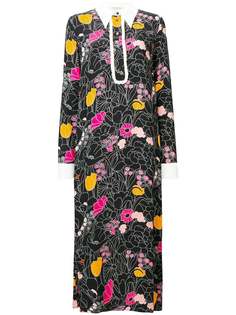 Vivetta длинное платье с цветочным принтом