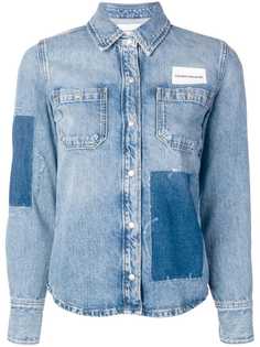 Calvin Klein Jeans джинсовая рубашка в стиле пэчворк