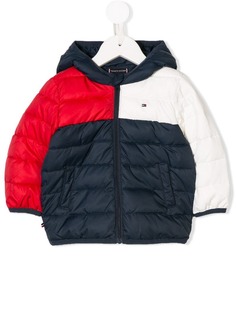 Tommy Hilfiger Junior куртка с панельным дизайном и капюшоном