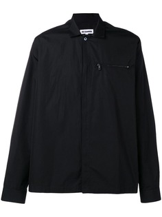 Jil Sander рубашка с карманом на молнии